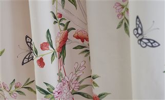 Rosa Chinensis Fabrics