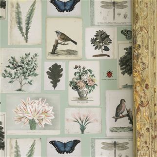 Animal print wallpaper with decorative wildlife-in