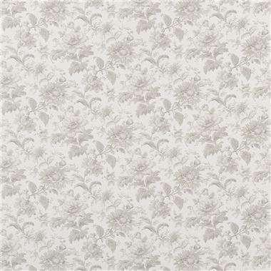 FLOWERS 春篇 ファンブック 未開封 Innocent Gray English Garden Floral Birch Fabric | English Heritage