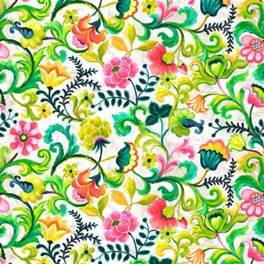 Designers Guild ピンク クッション Osier Damassé Fuchsia Fabric | Designers Guild | Designers Guild US