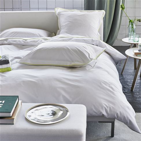 Astor Pale Grey & Lime Bed Linen