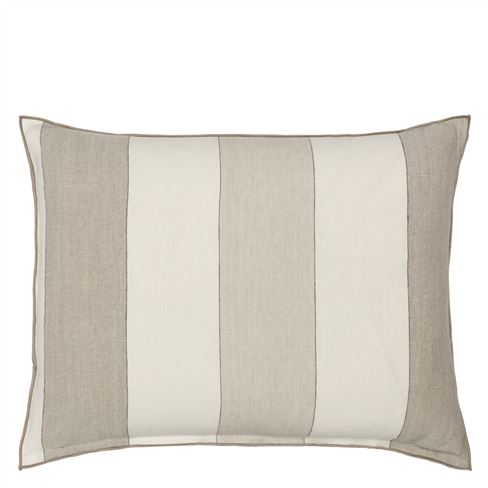 Brera Gessato Natural Linen Decorative Pillow 