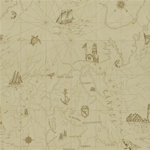 Searsport Map Parchment