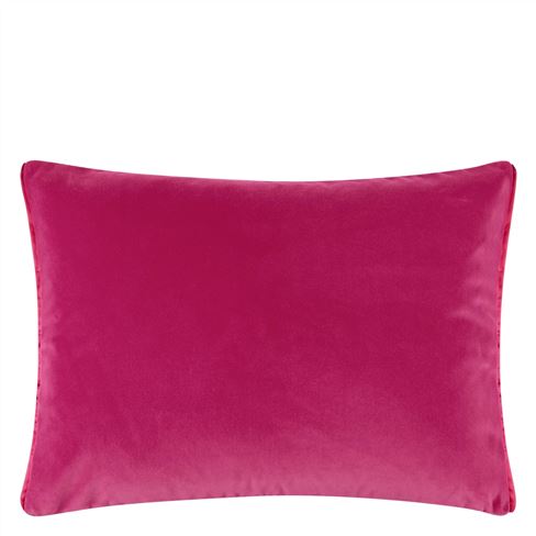 Cassia Fuchsia Velvet Decorative Pillow