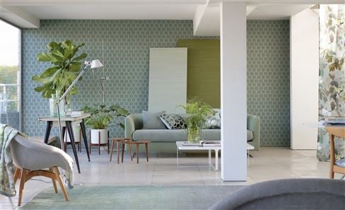 Wallpaper design used to add colour, pattern and a