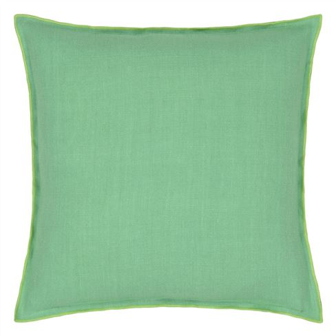 Brera Lino Verdigris & Apple Decorative Pillow