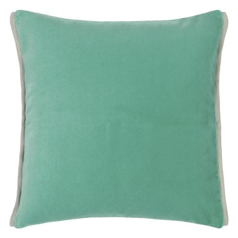 Varese Pale Jade & Celadon Velvet Cushion