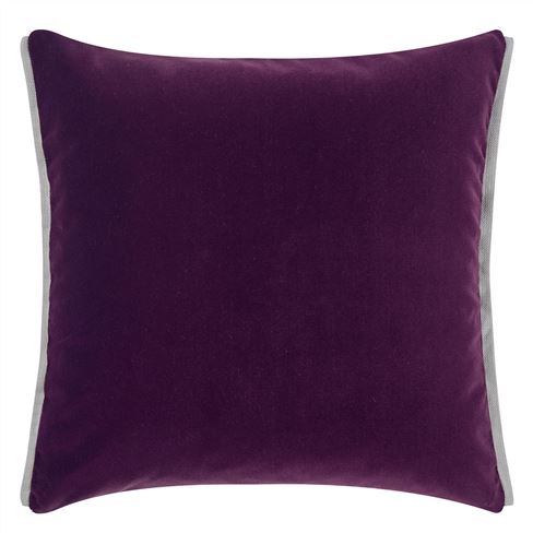 Varese Damson & Cassis Velvet Decorative Pillow