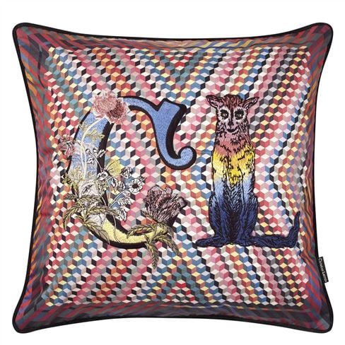 Monogram Me Lacroix! Multicolore Decorative Pillow