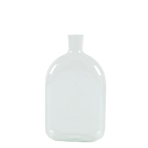 Vintage Clear Glass Bottle Vase