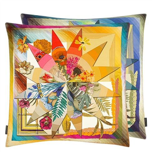 Botanic Rainbow Multicolore Decorative Pillow