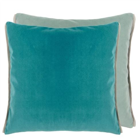 Coussin en velours Varese Ocean & Duck Egg Velvet 