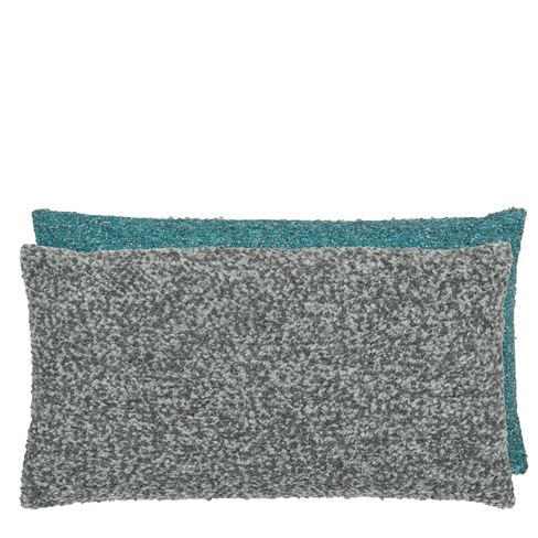 Fontenoy Graphite & Ocean Boucle Cushion