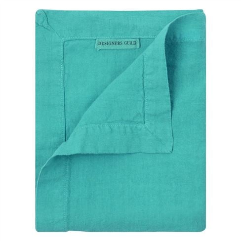 Lario Azure Linen Placemats & Napkins 