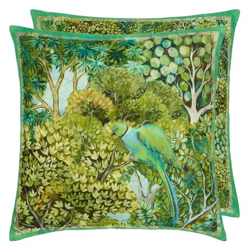 Haryana Emerald Linen Decorative Pillow