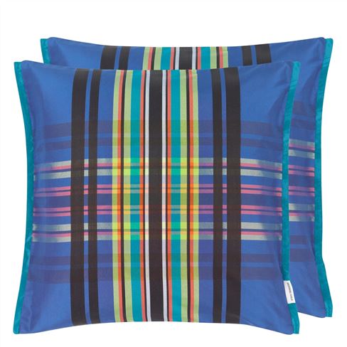 Chennai Cobalt Silk Decorative Pillow