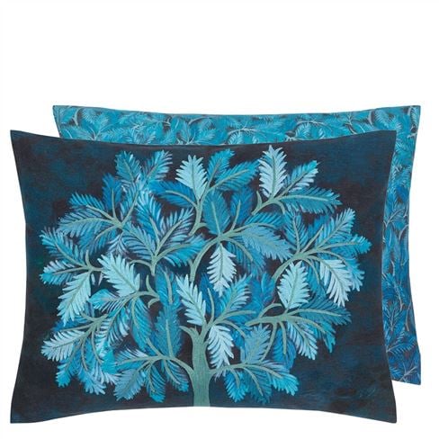 Bandipur Azure Cotton/Linen Cushion