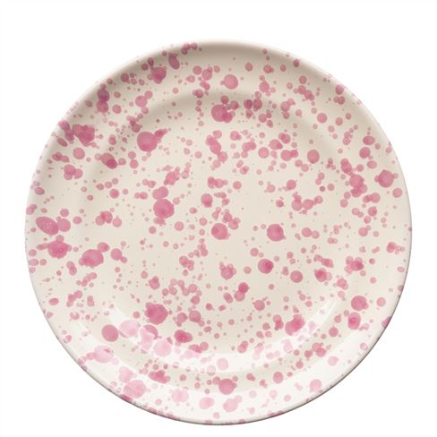 Rose Splatterware Dinner Plate