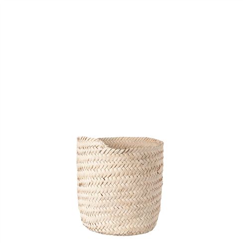 Small Straight Palm Leaf Basket