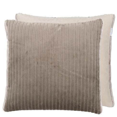 Cassia Cord Moleskin Velvet Cushion