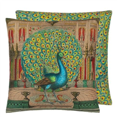 Peacock Emerald Decorative Pillow