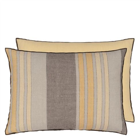 Brera Striato Maize Linen Decorative Pillow