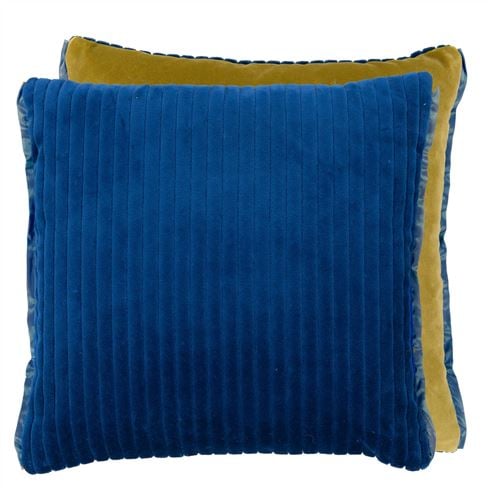 Cassia Cord Indigo Velvet Decorative Pillow