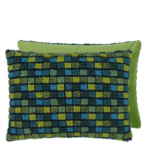 Blengdale Azure Wool Decorative Pillow