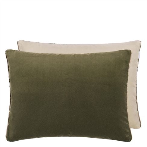 Cassia Fern & Pear Velvet Cushion