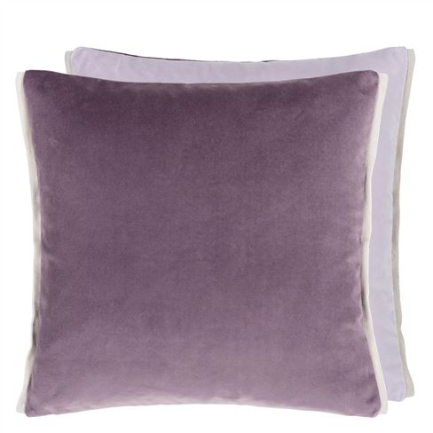 Varese Grape & Crocus Velvet Cushion