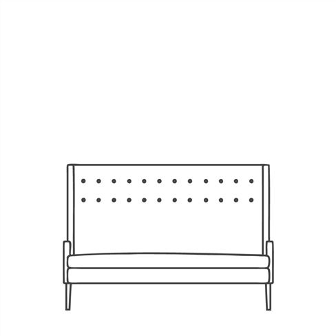 Harper Long Bench with Arms