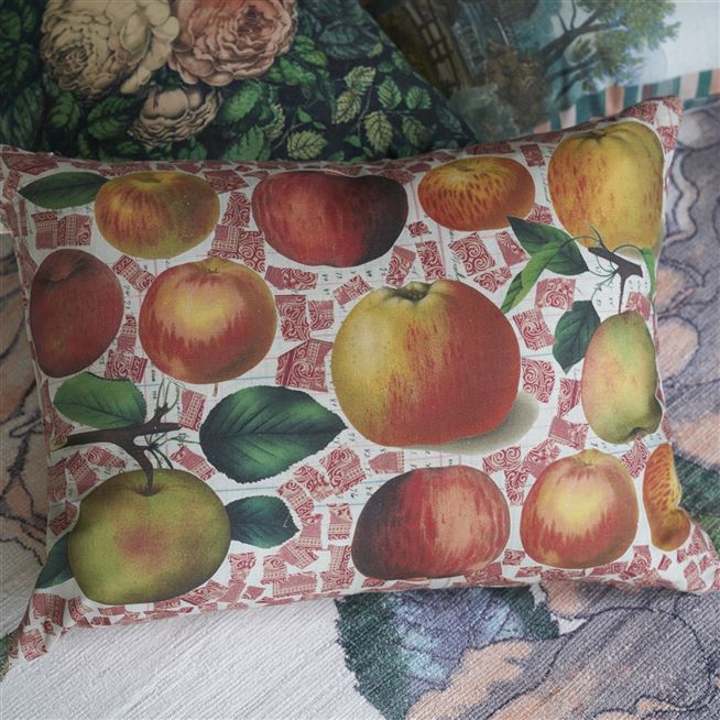 Apples Carmine Cushion