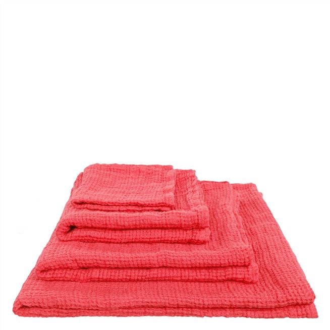 Moselle Coral Hand Towel
