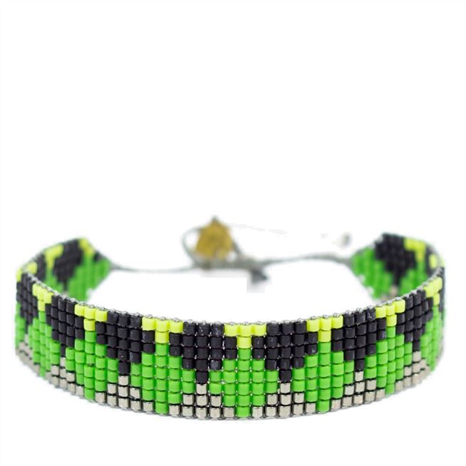 Green Miyuki Beaded Bracelet