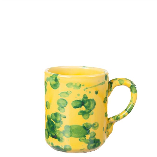 Green & Yellow Splatterware Mug