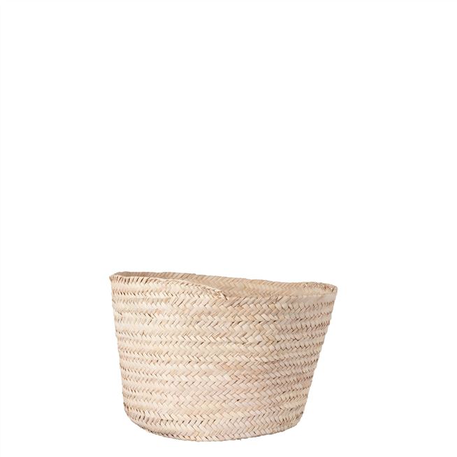 Small Round Palm Leaf Basket