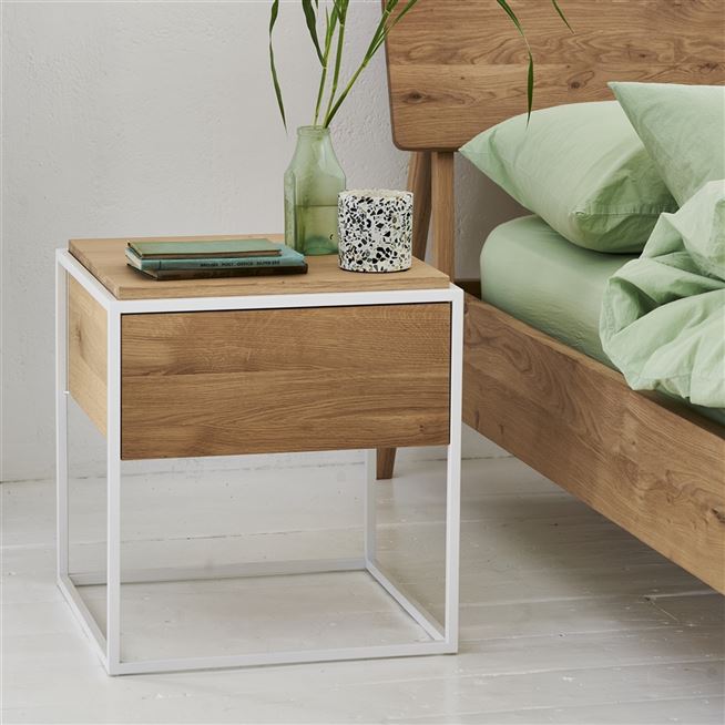 Oak Monolit Bedside Table