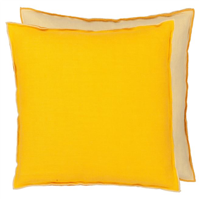 Brera Lino Mango & Maize Cushion