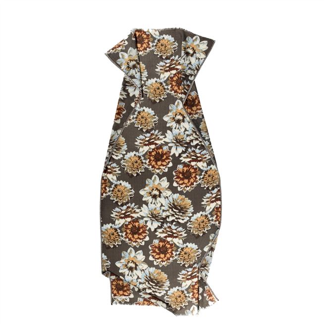 Chocolate Floral Scarf