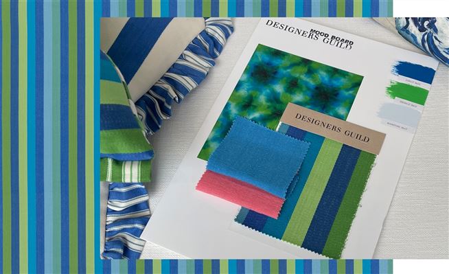 Shibori Emerald Moodboard