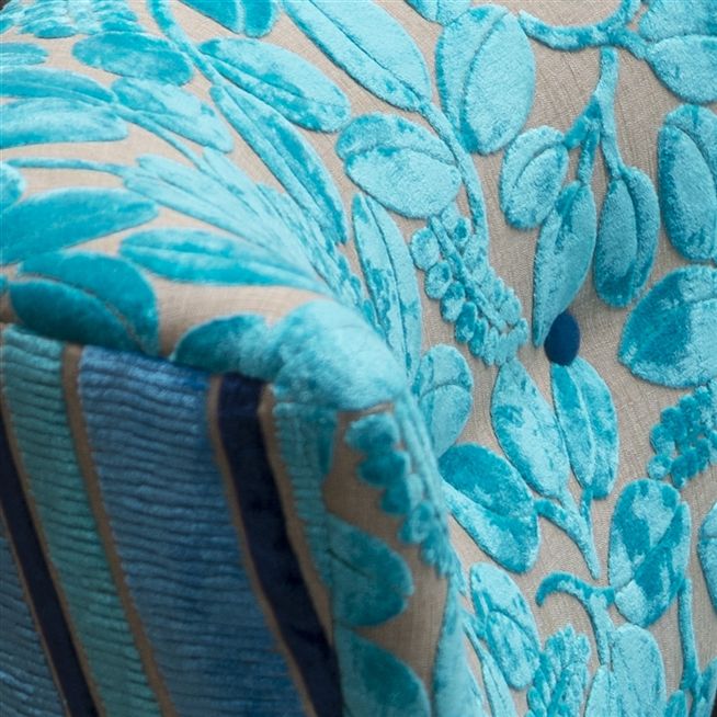calaggio - turquoise fabric | Designers Guild