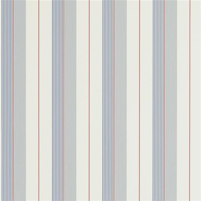Aiden Stripe - Navy / Red / Cream - Cutting