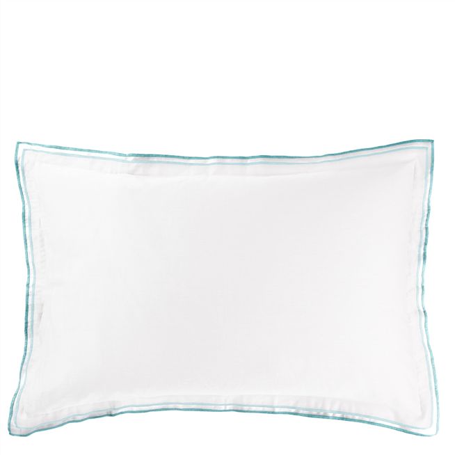 Astor Turquoise/Aqua Oxford Pillowcase