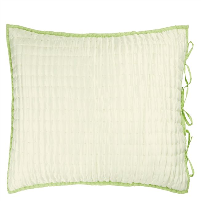 Chenevard Wild Lime & Pale Mint Square Pillowcase - Reverse