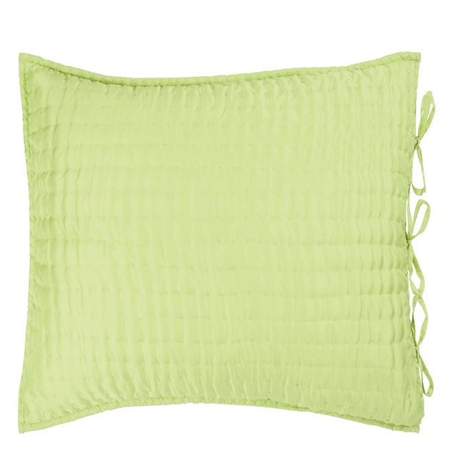 Chenevard Wild Lime & Pale Mint Square Pillowcase