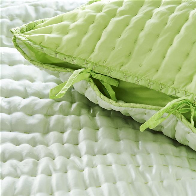 Chenevard Wild Lime & Pale Mint Quilts & Shams