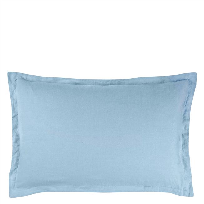 Biella Midnight / Wedgwood Pillowcase Pillowcase - Reverse