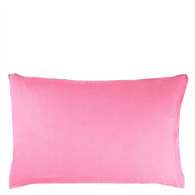 Biella Peony & Camellia Standard Pillowcase  - Reverse