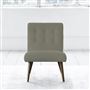 Eva Chair - Self Buttonss - Walnut Leg - Rothesay Linen