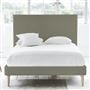 Square Bed - Single - Beech Leg - Rothesay Linen